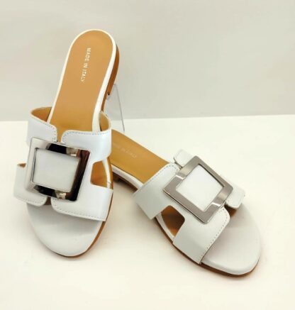 Sandalo ciabattina in Vera Pelle - immagine 4